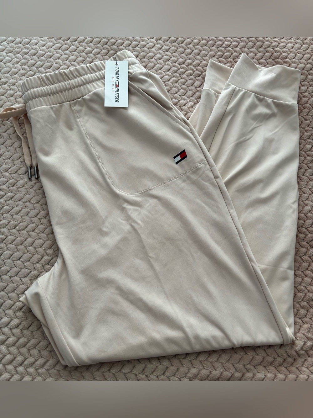 Tommy Hilfiger Women's Beige Track Joggers NWT XL